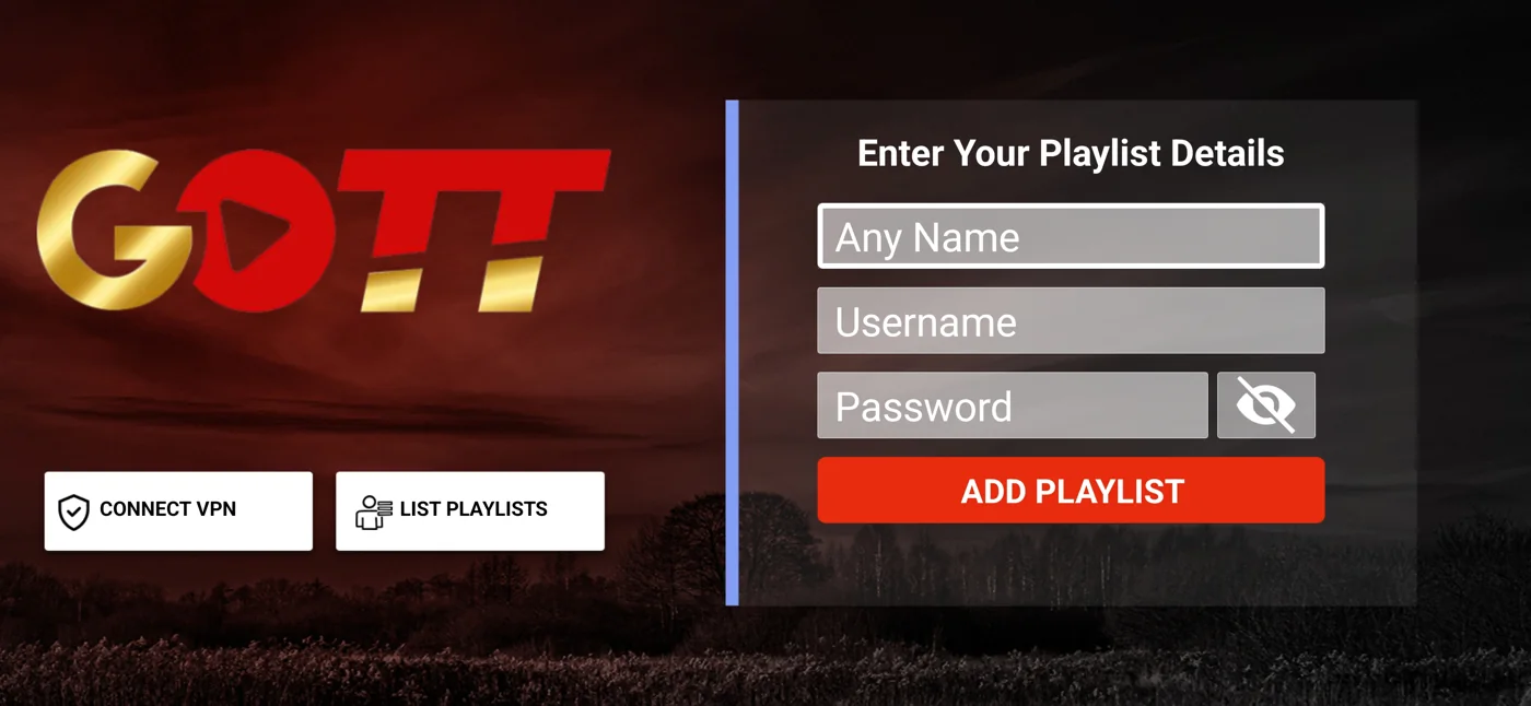 Golden Smart empty username and password fields