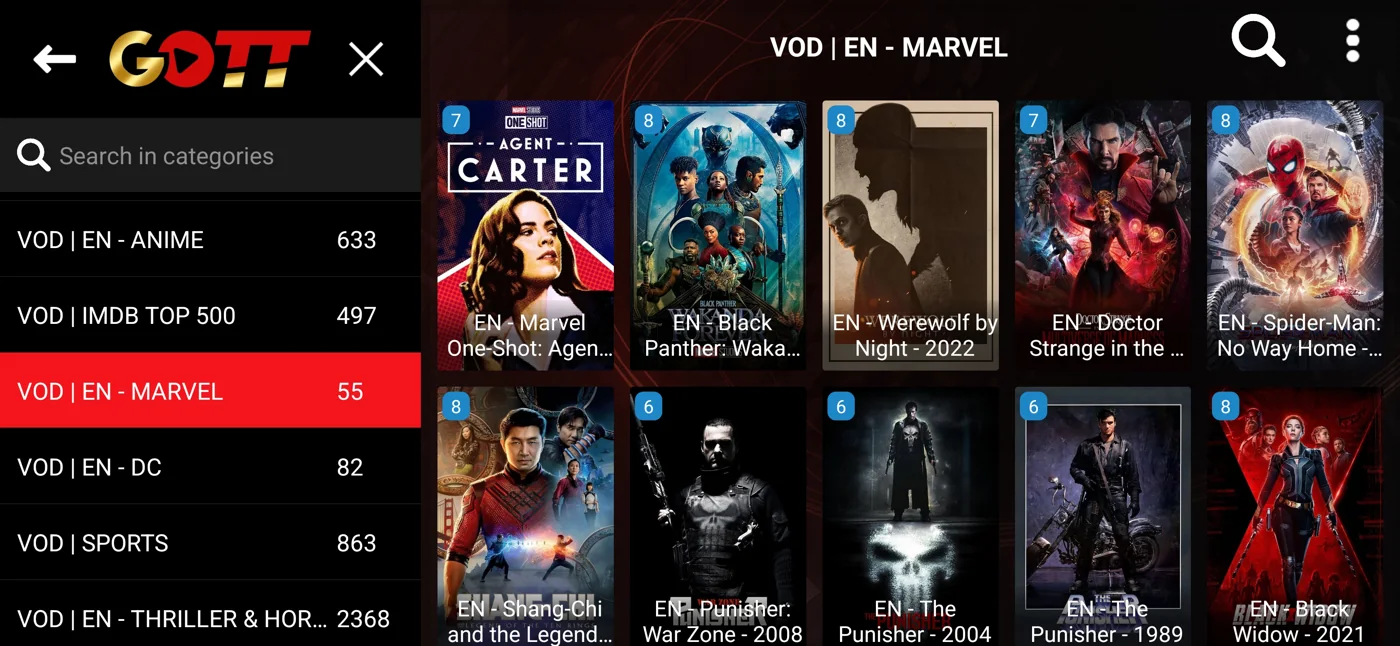 Golden Smart on-demand categories and library navigation