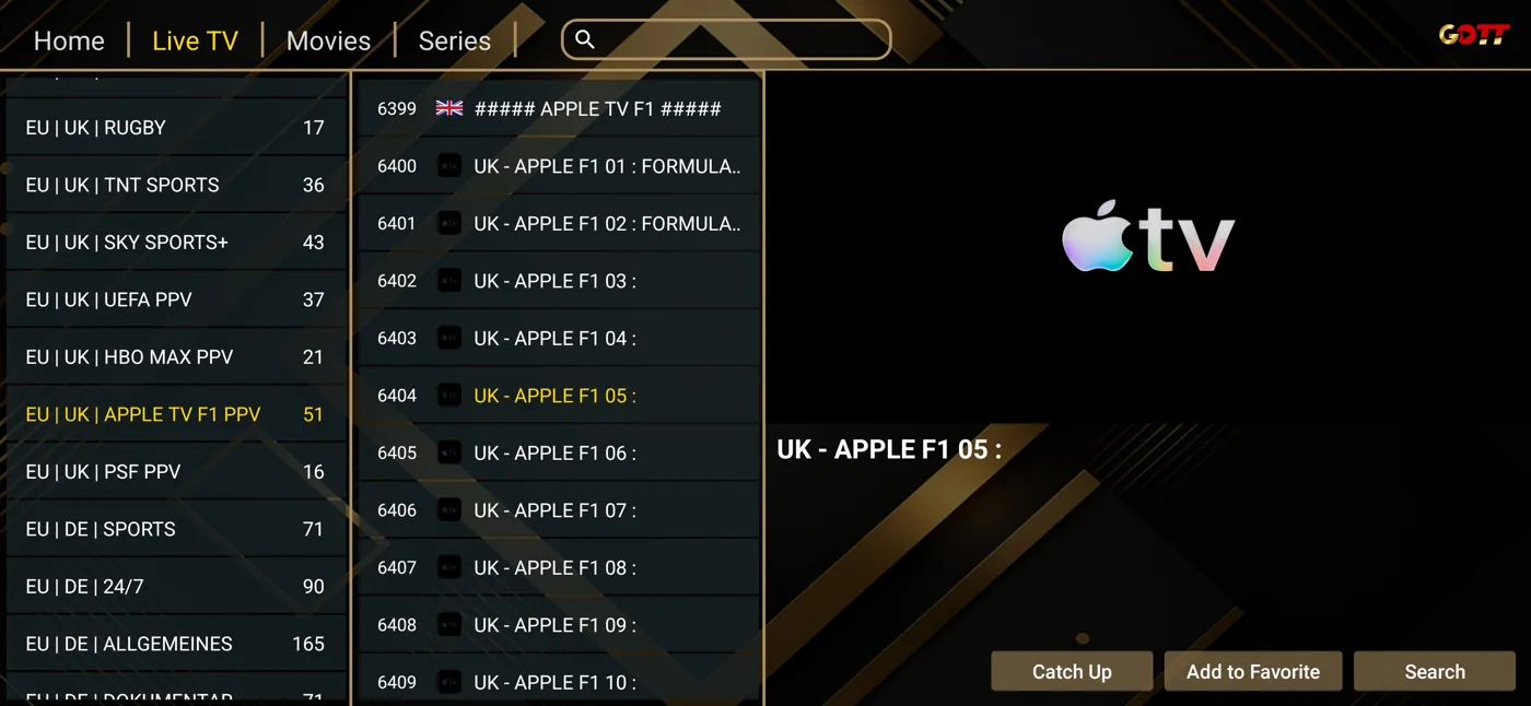 IBOGOLD Apple TV entertainment category preview