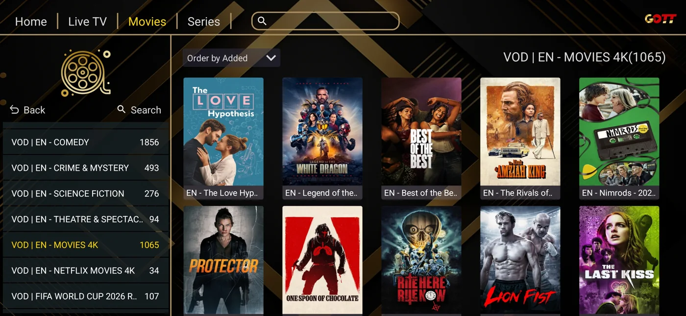 IBOGOLD English-language movie library