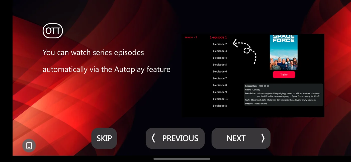OTT Platinum next-episode autoplay tutorial