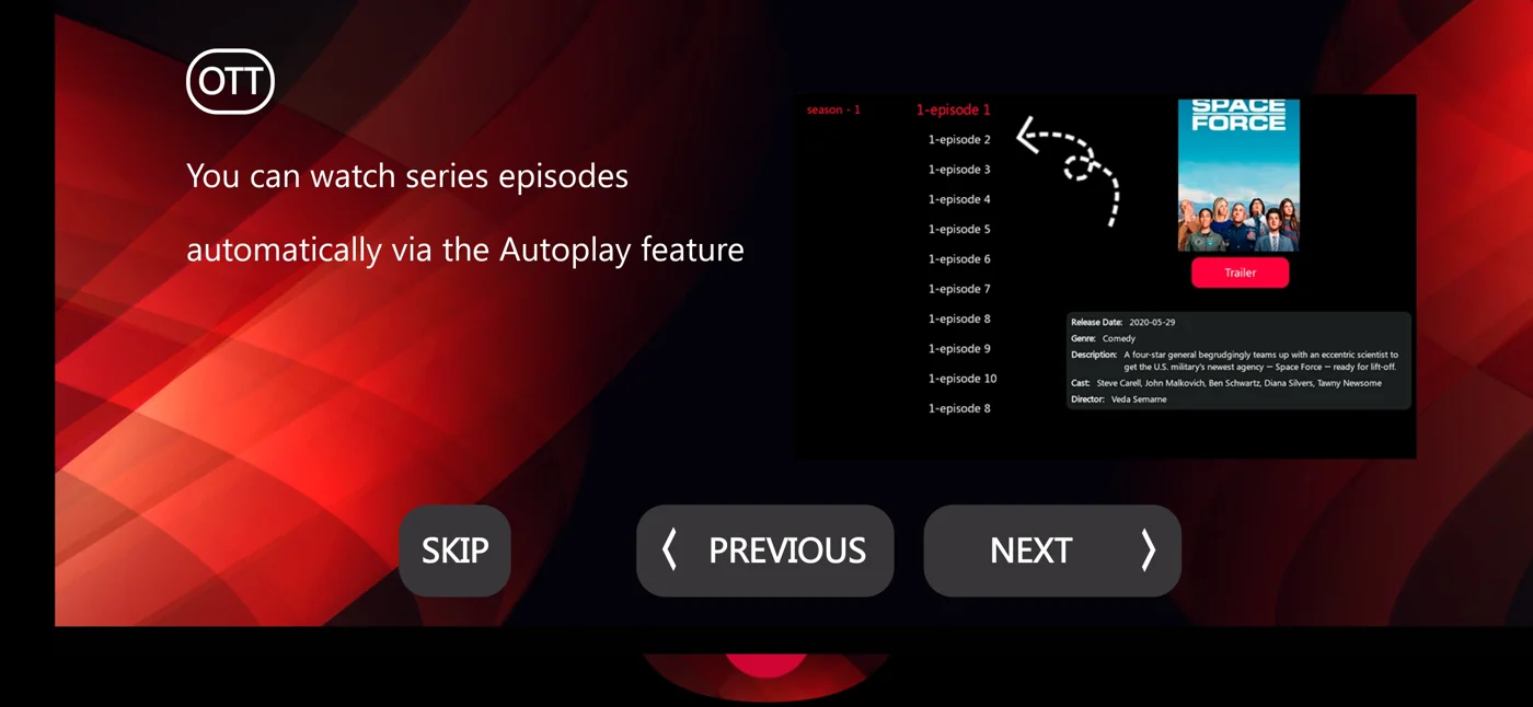 OTT Platinum series autoplay introduction