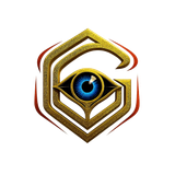 Golden OTT gold G emblem with a blue eye