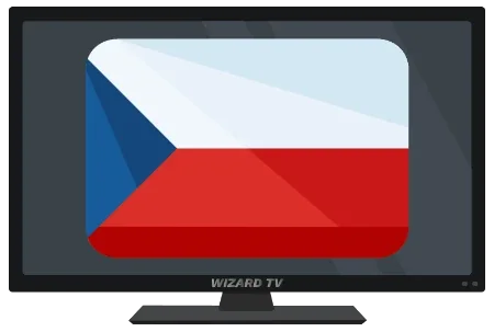 Czechia flag displayed in the supplied television illustration