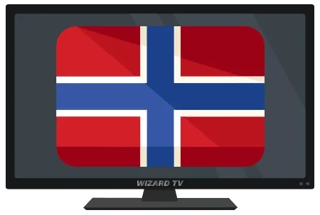 Norway flag displayed in the supplied television illustration